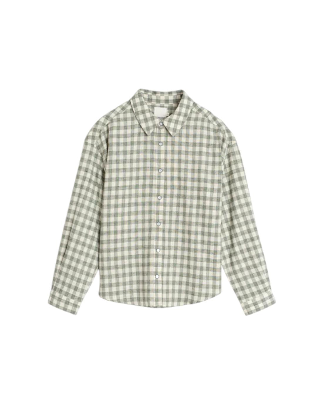 Camisa Indi&cold Cuadro Vichy Khaki