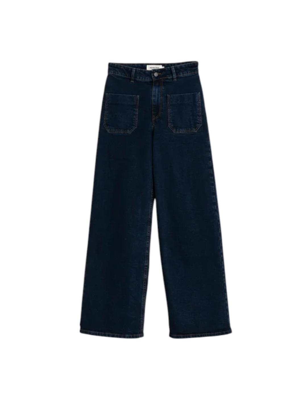 Pantalón Indi&cold Denim Wide Leg Navy