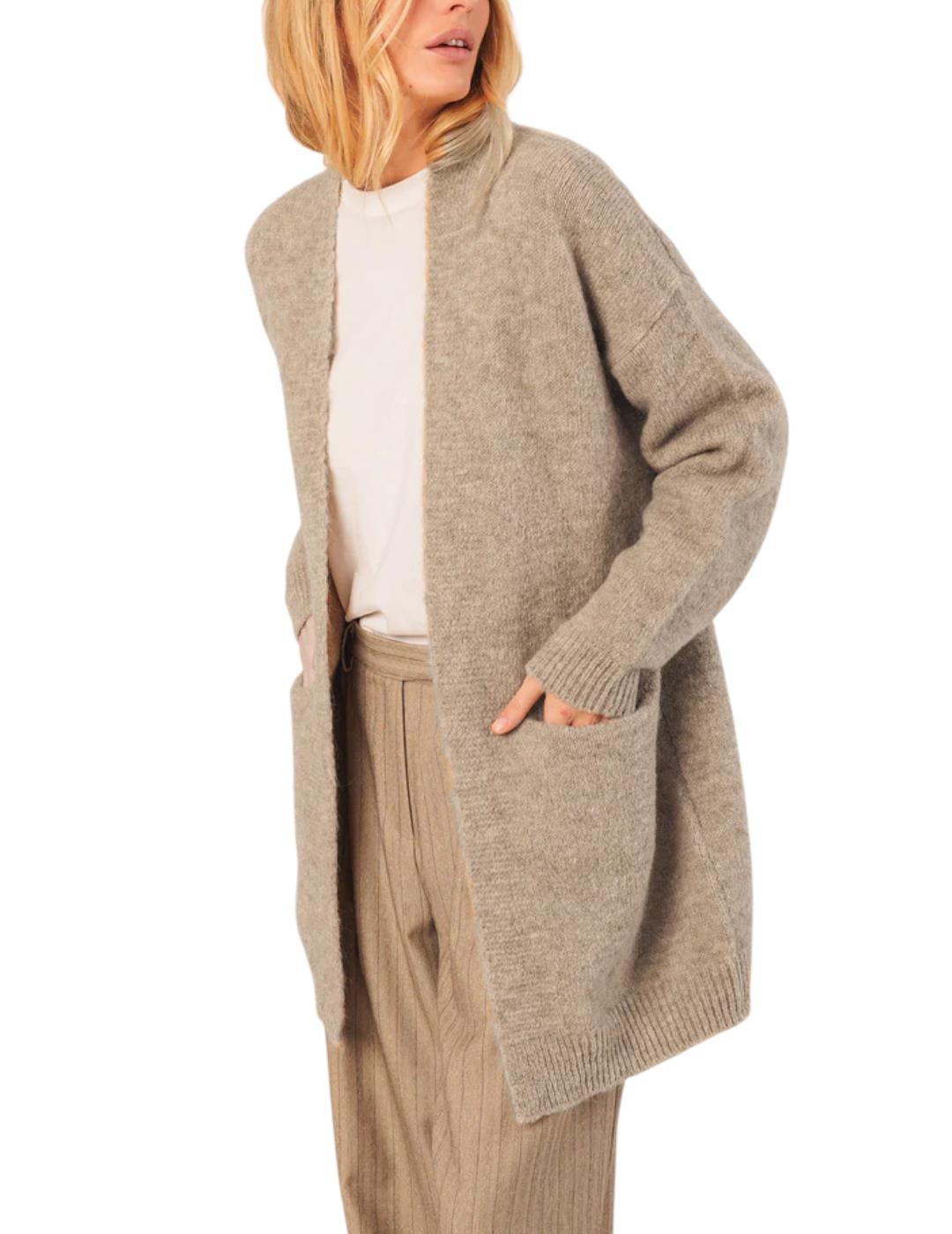 Chaqueta Indi&cold Mohair Beige