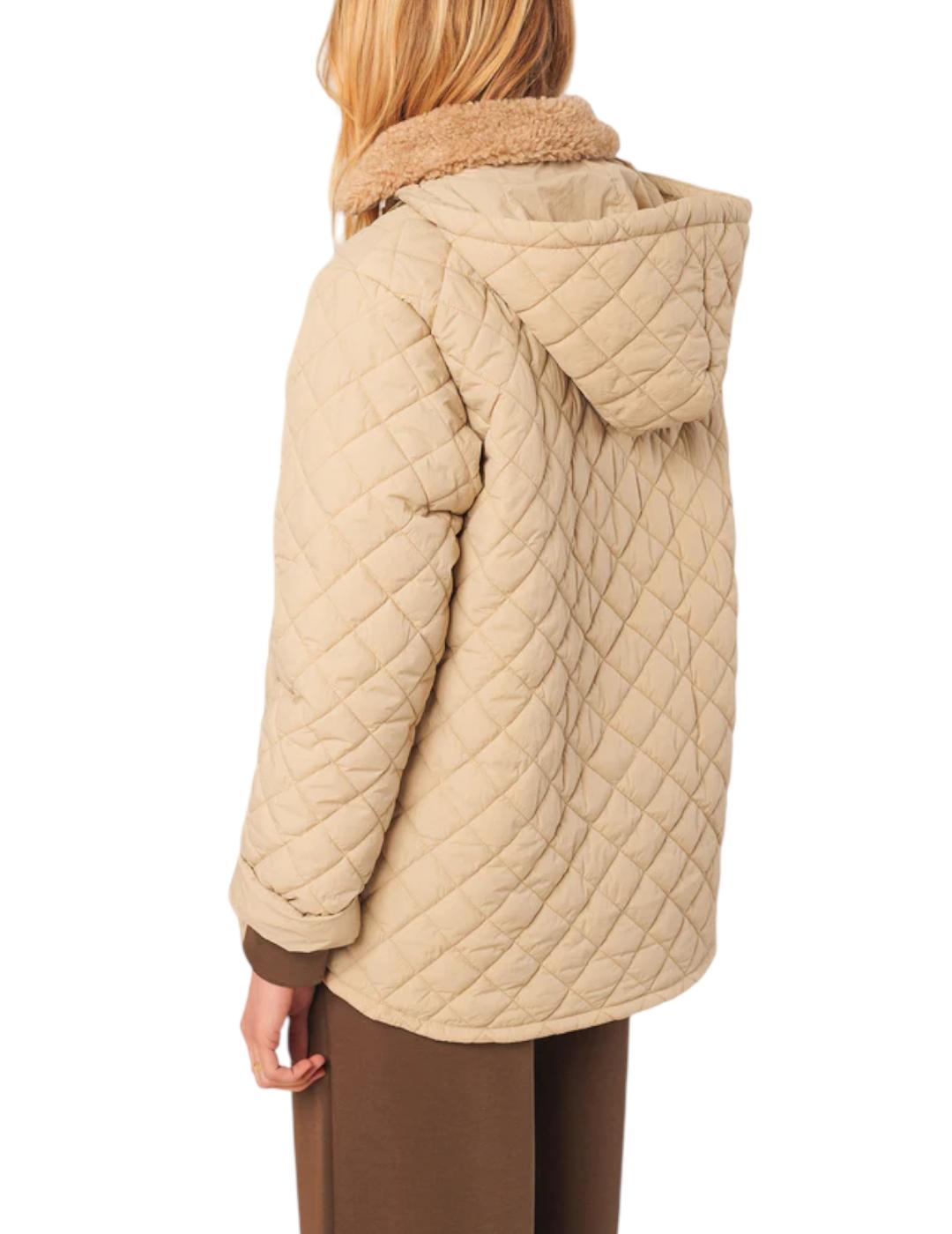 Parka Indi&cold Acolchada Crema