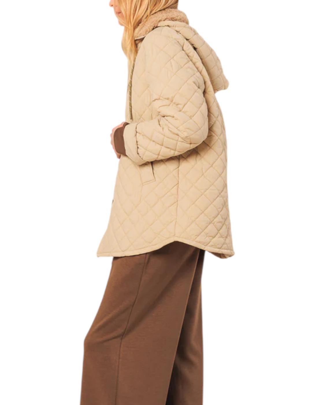 Parka Indi&cold Acolchada Crema