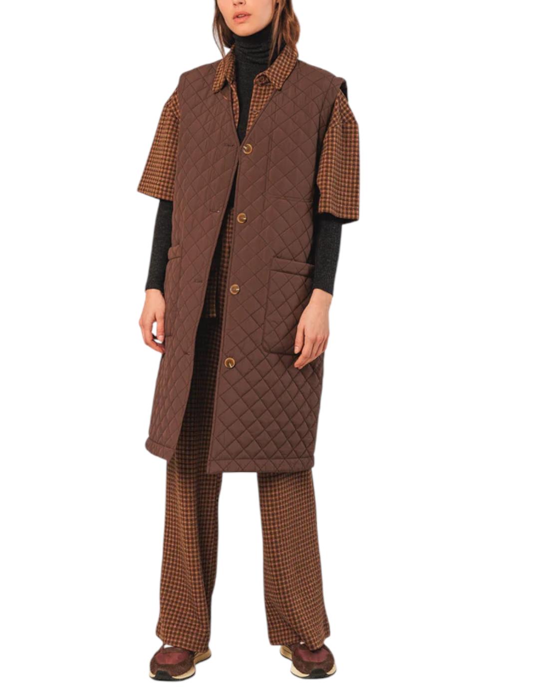 Chaleco Indi&cold Acolchado Chocolate