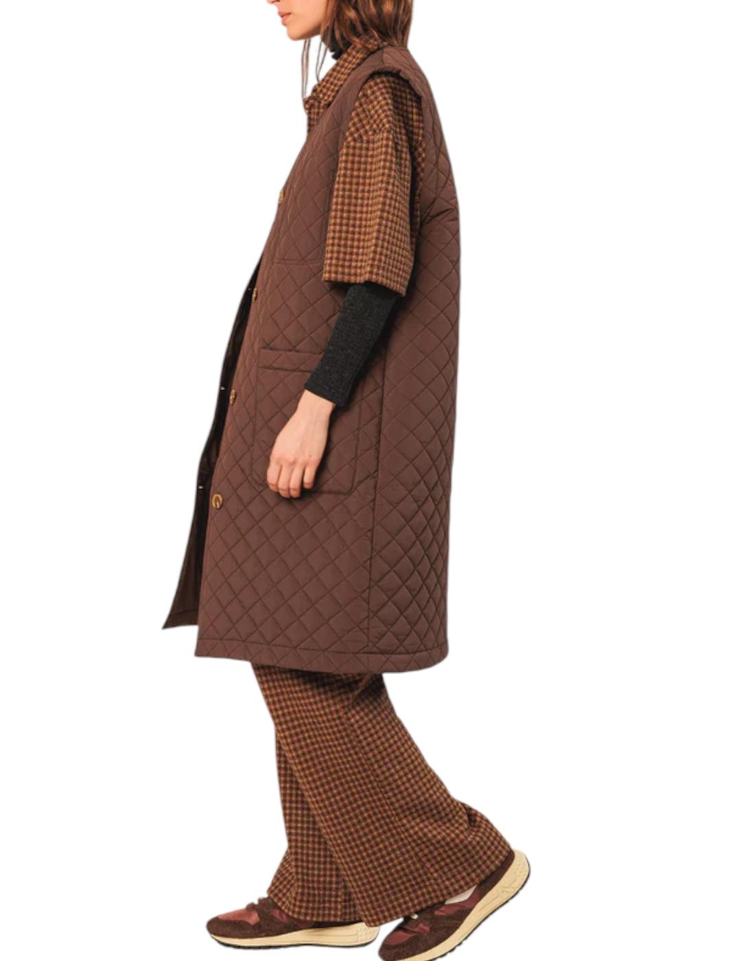 Chaleco Indi&cold Acolchado Chocolate