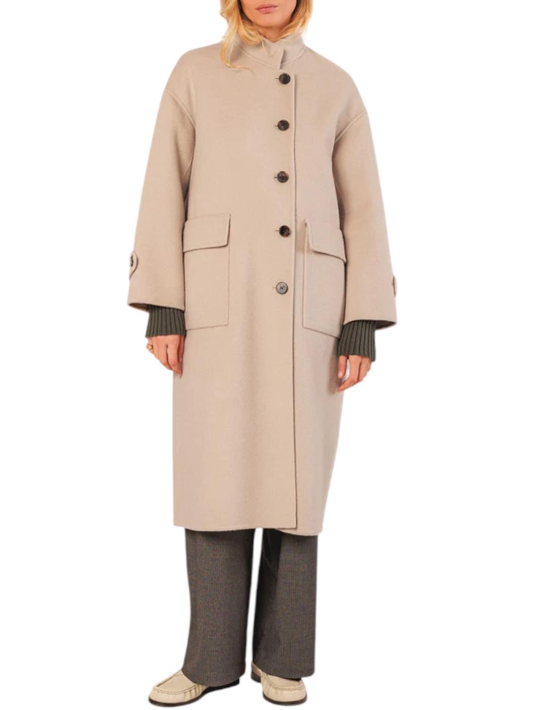 Abrigo Indi&cold Maxi Lana Piedra