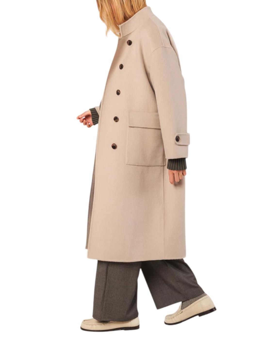 Abrigo Indi&cold Maxi Lana Piedra