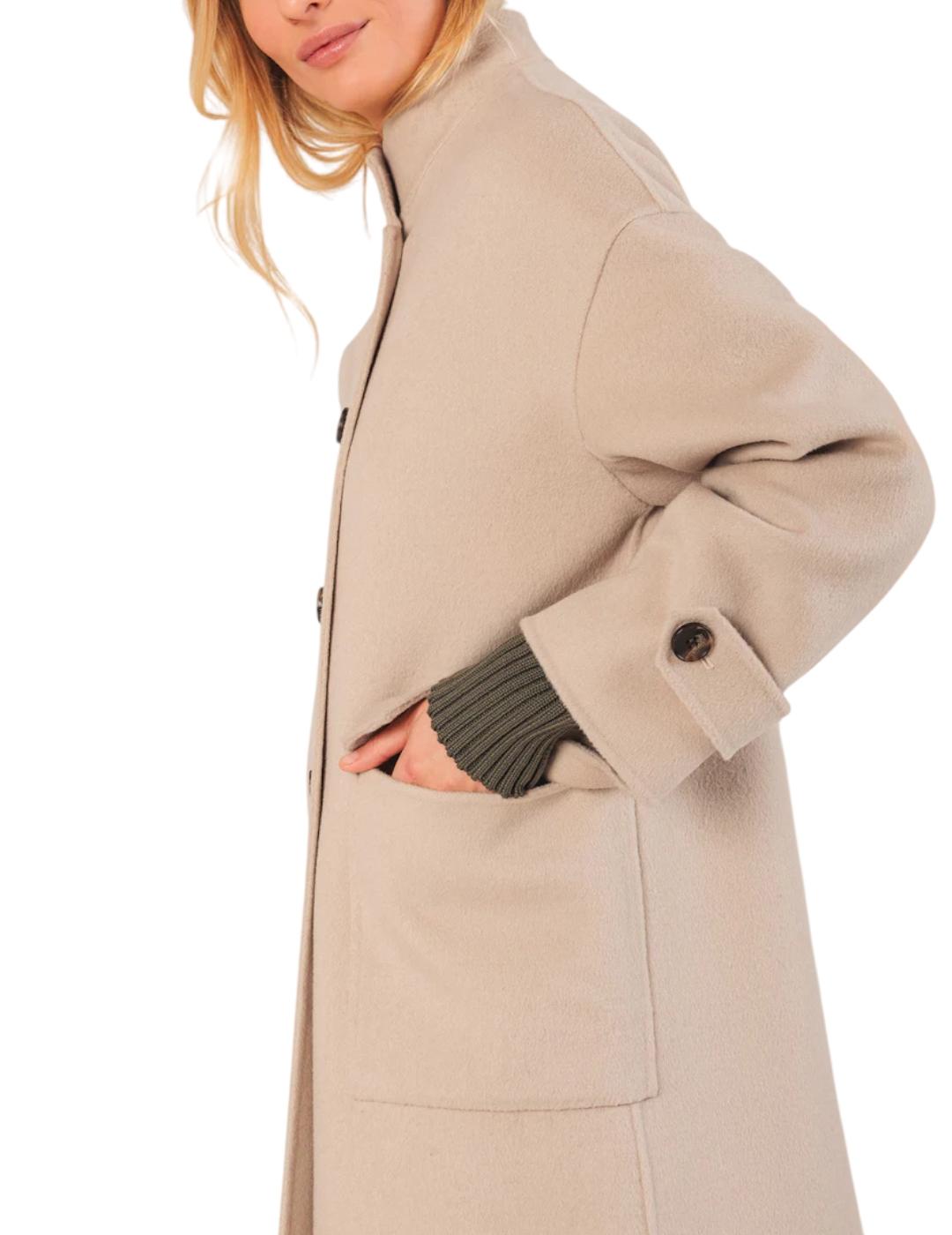 Abrigo Indi&cold Maxi Lana Piedra