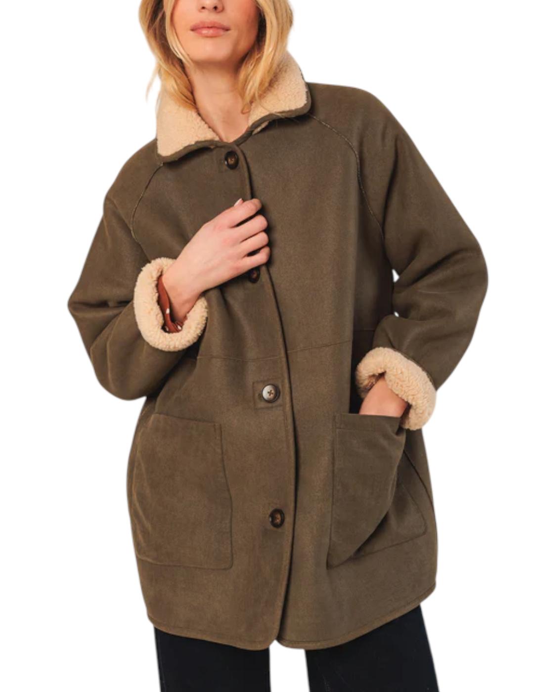 Chaquetón Indi&cold Doble Faz Khaki