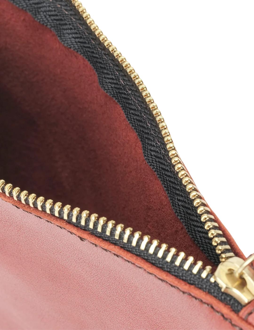 Cartera Mércules Zipper Teja