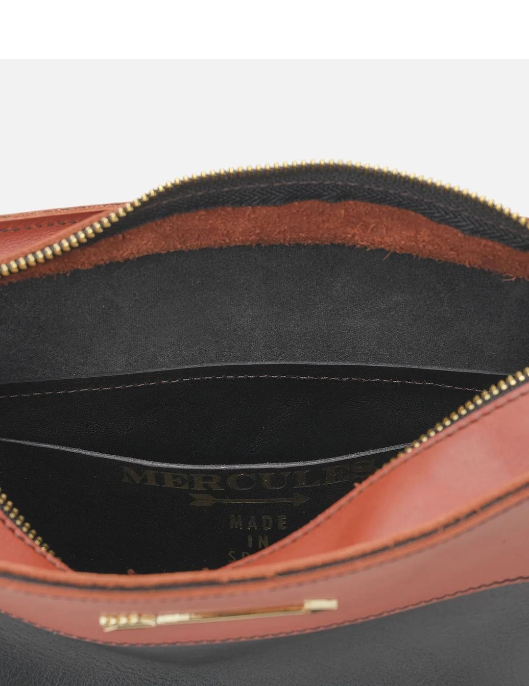 Bolso Mércules Harold Negro y Teja