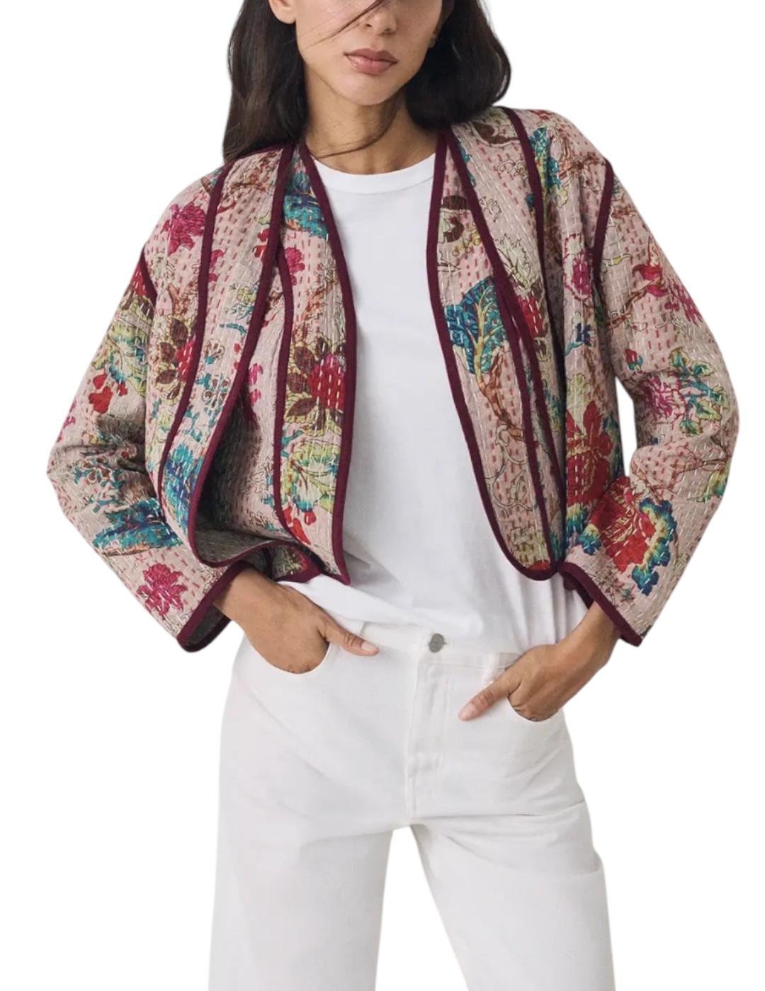 Chaqueta ese O ese Hari Akita Burdeos