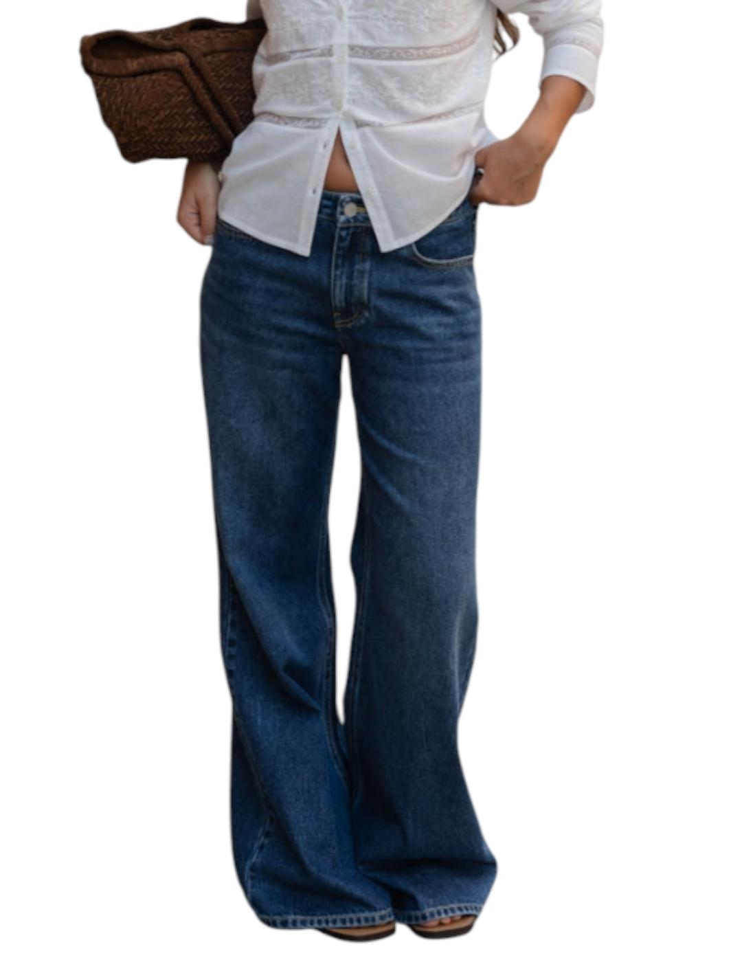 Pantalón ese O ese Cooper Wide Azul