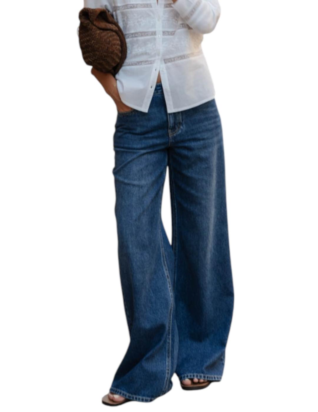 Pantalón ese O ese Cooper Wide Azul