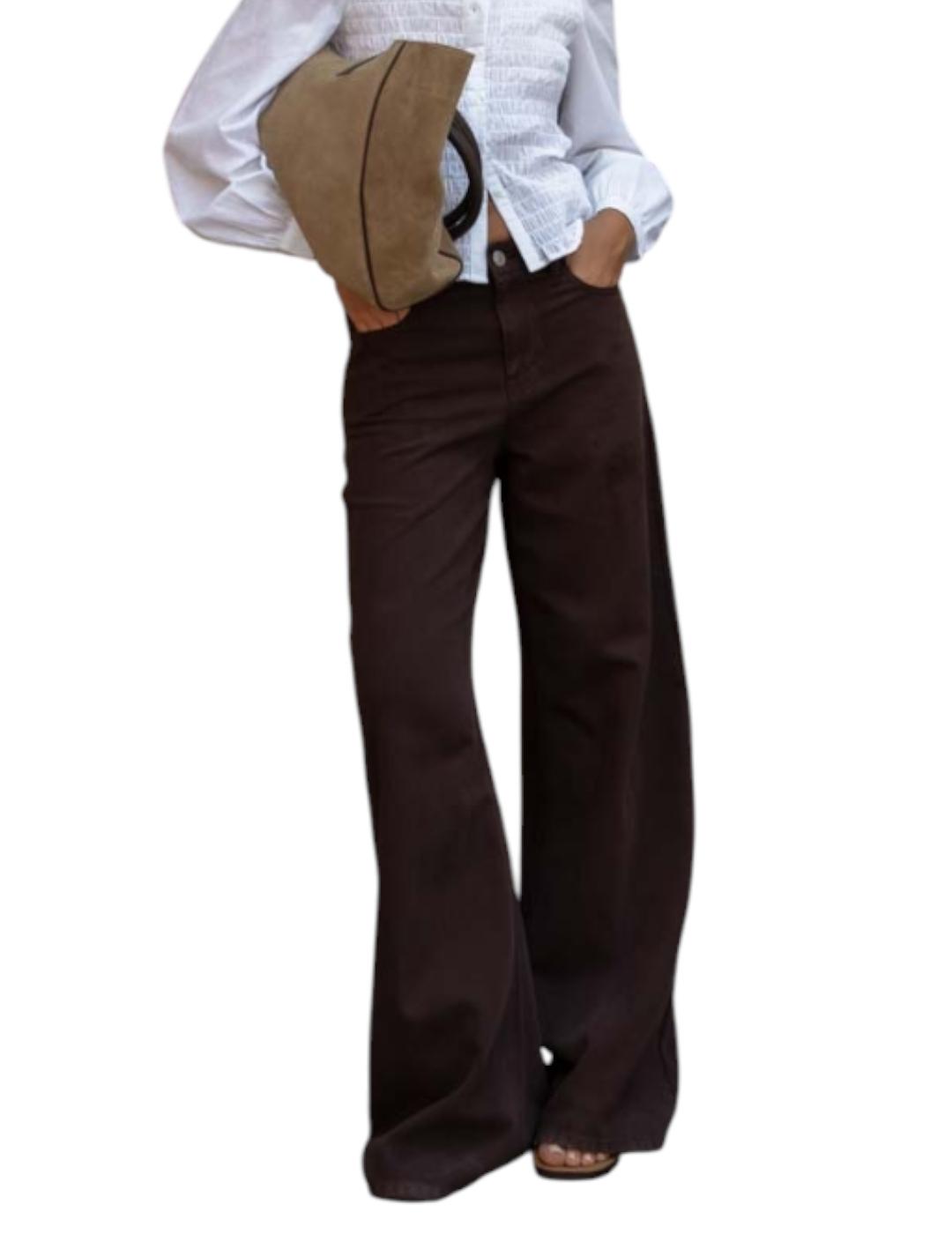 Pantalón ese O ese Cooper Wide Marrón