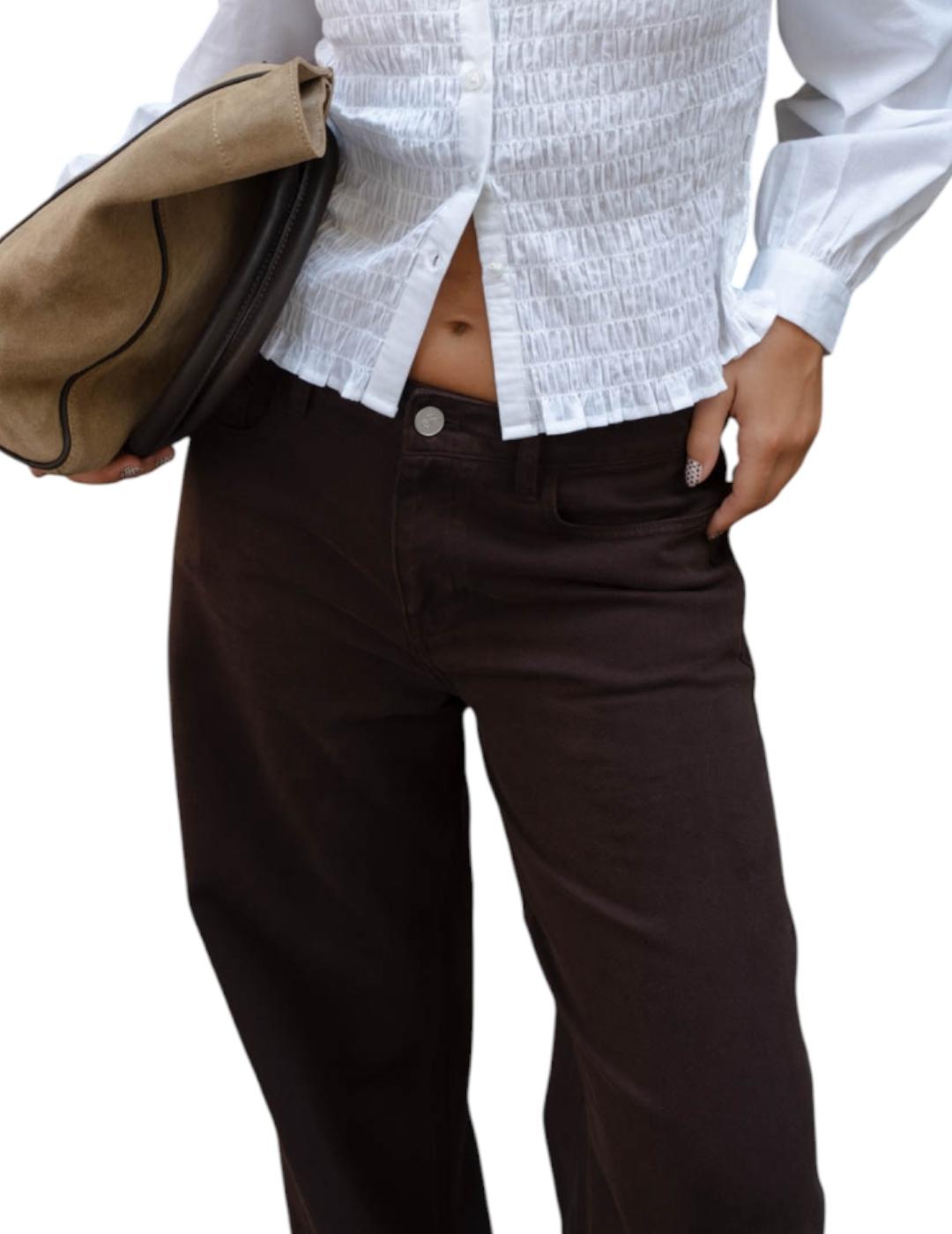 Pantalón ese O ese Cooper Wide Marrón