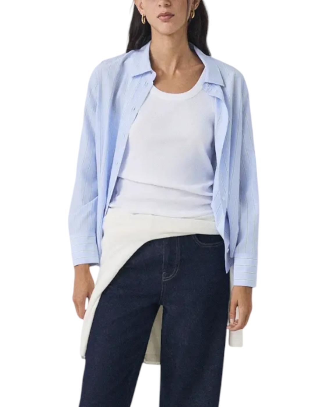 Camisa ese O ese Harvey Stripes Azul