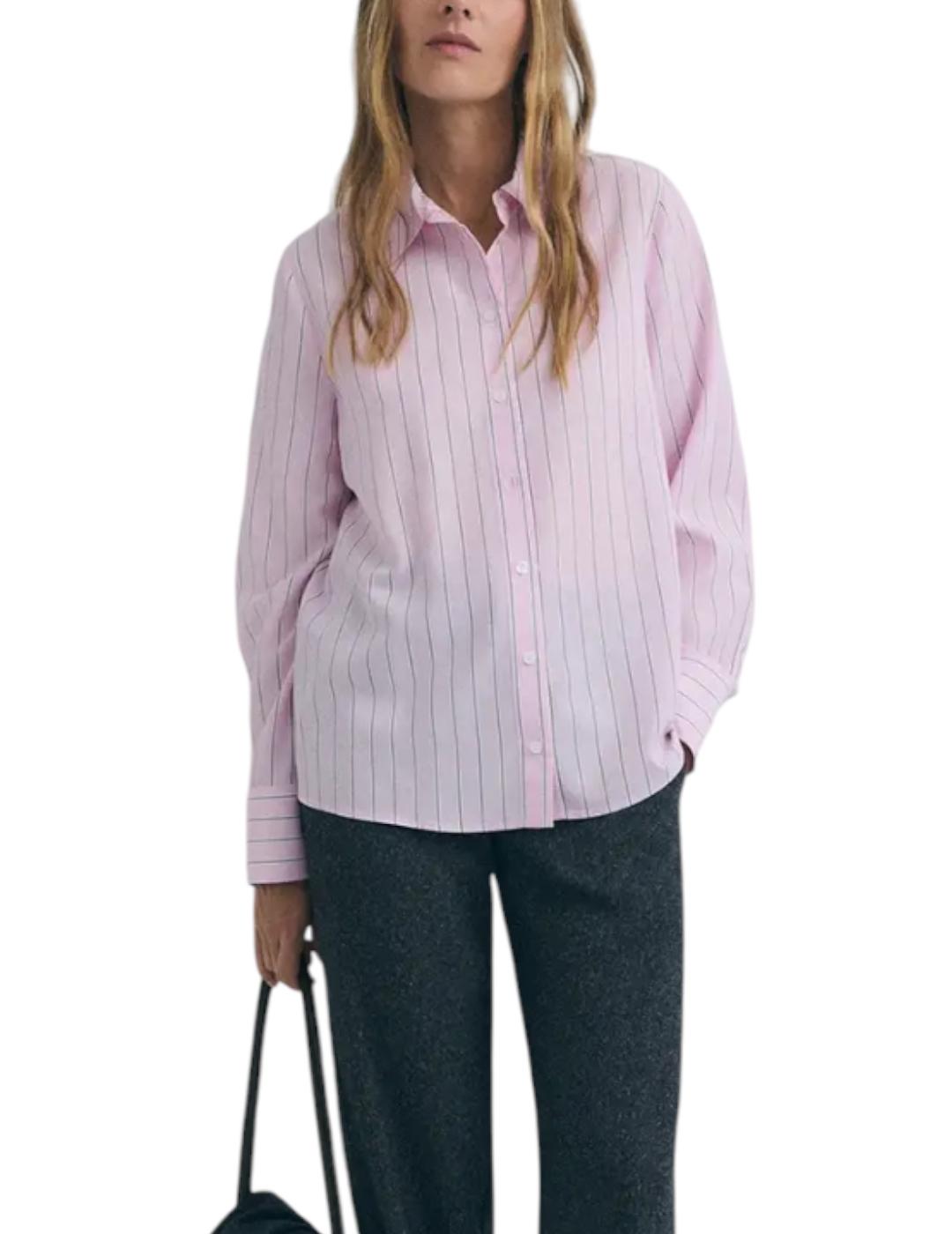 Camisa ese O ese Harvey Stripes Rosa