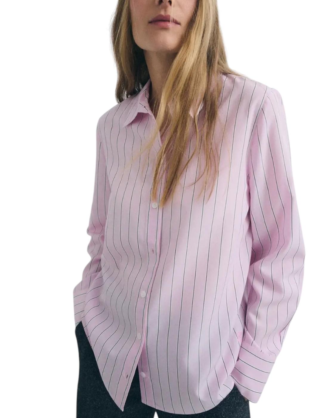 Camisa ese O ese Harvey Stripes Rosa