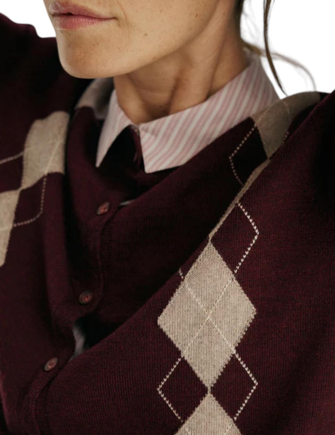 Chaqueta Indi&cold Rombos Caoba