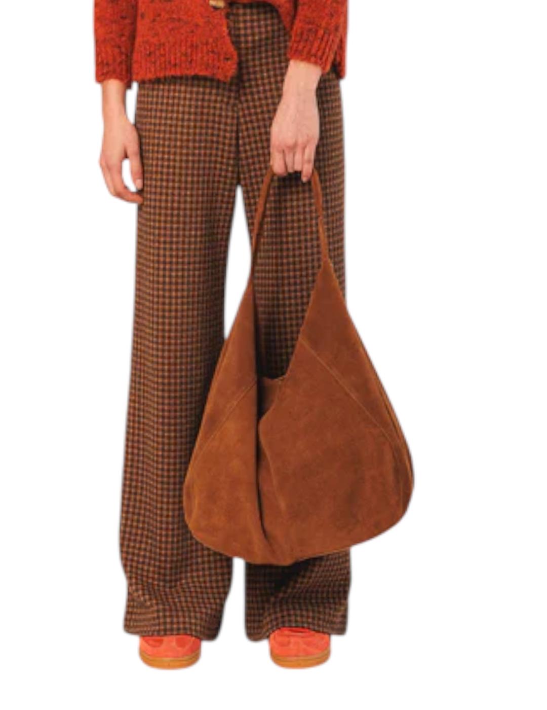 Bolso Indi&cold Tote Serraje Tabaco