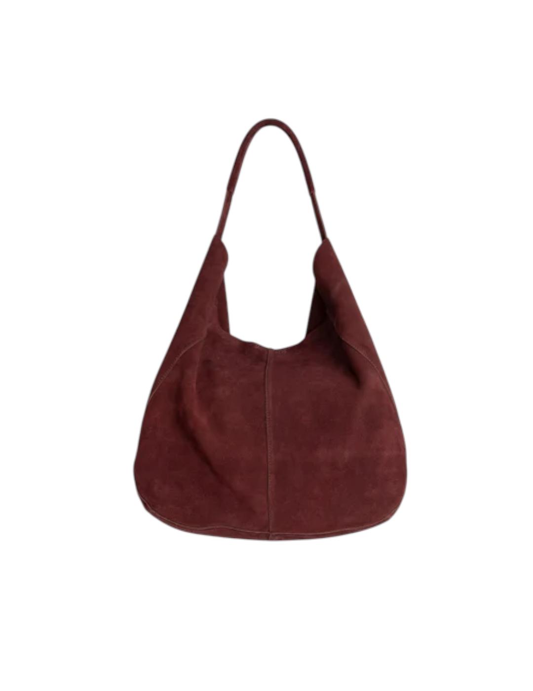 Bolso Indi&cold Tote Serraje Granate