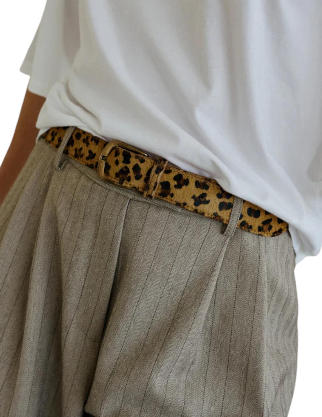 Cinturón Indi&cold Piel De Potro Camel