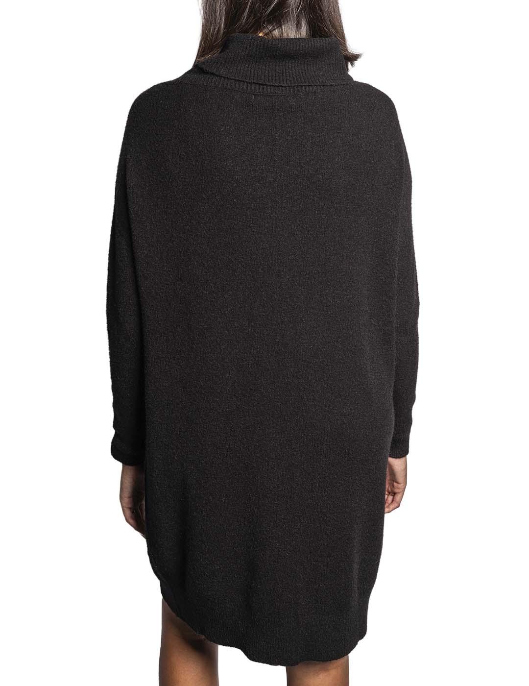 Vestido Carta Libera Punto Negro