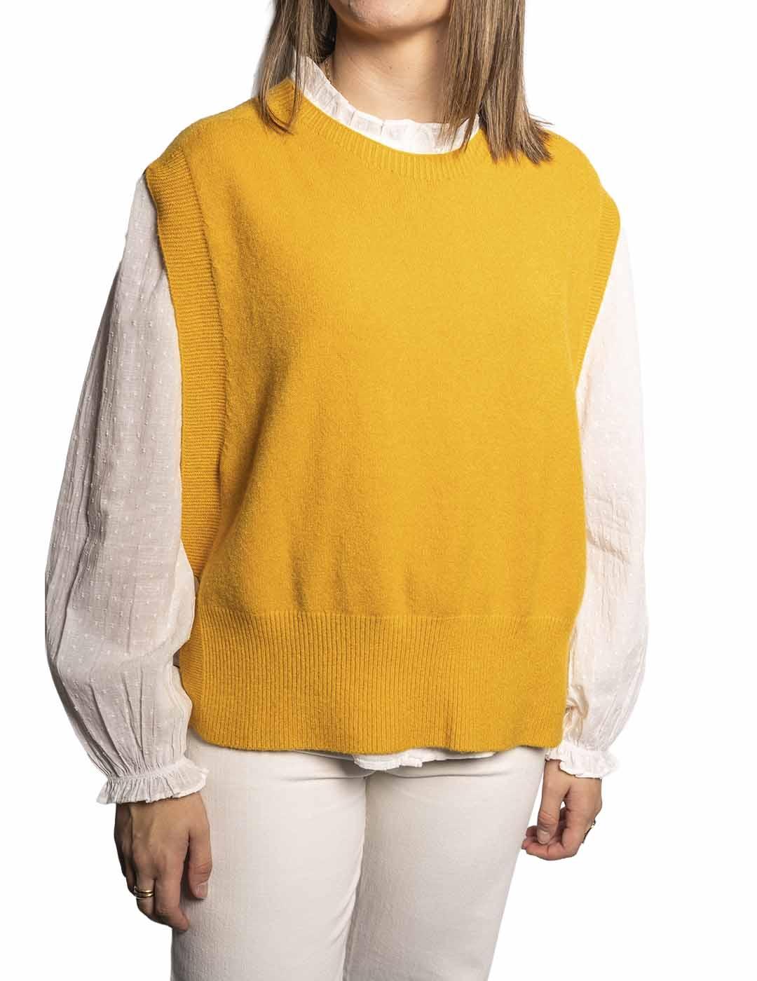 Chaleco Carta Libera Over Mostaza