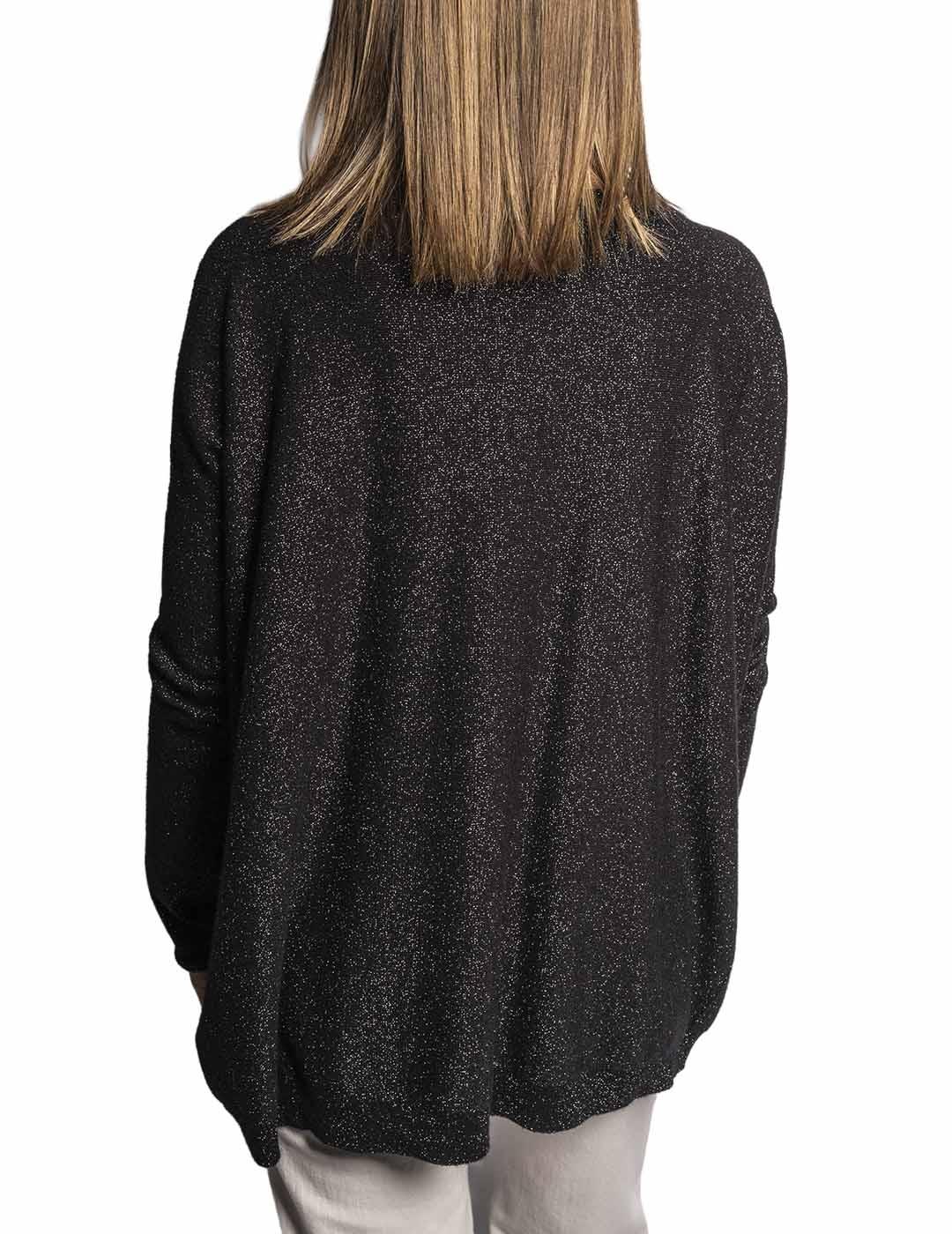 Jersey Carta Libera Lúrex Negro