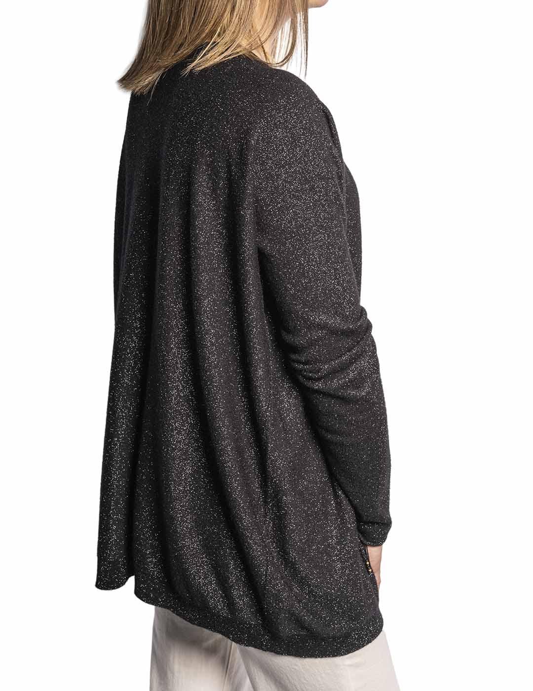 Jersey Carta Libera Lúrex Negro