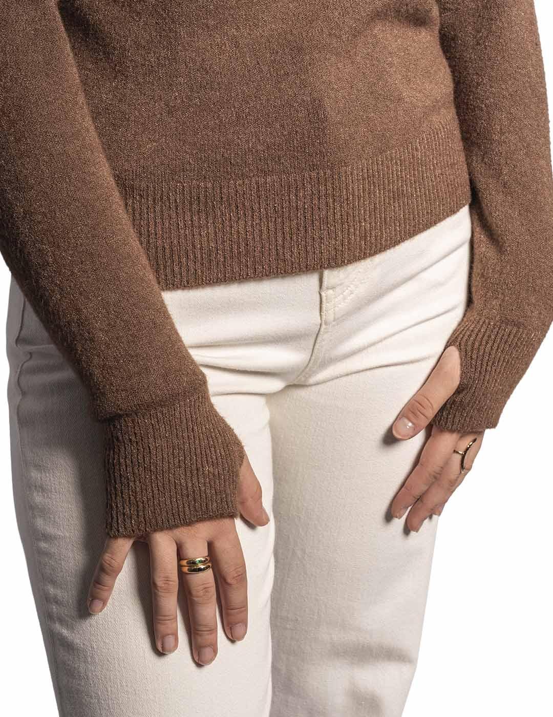 Jersey Carta Libera Corto Marrón