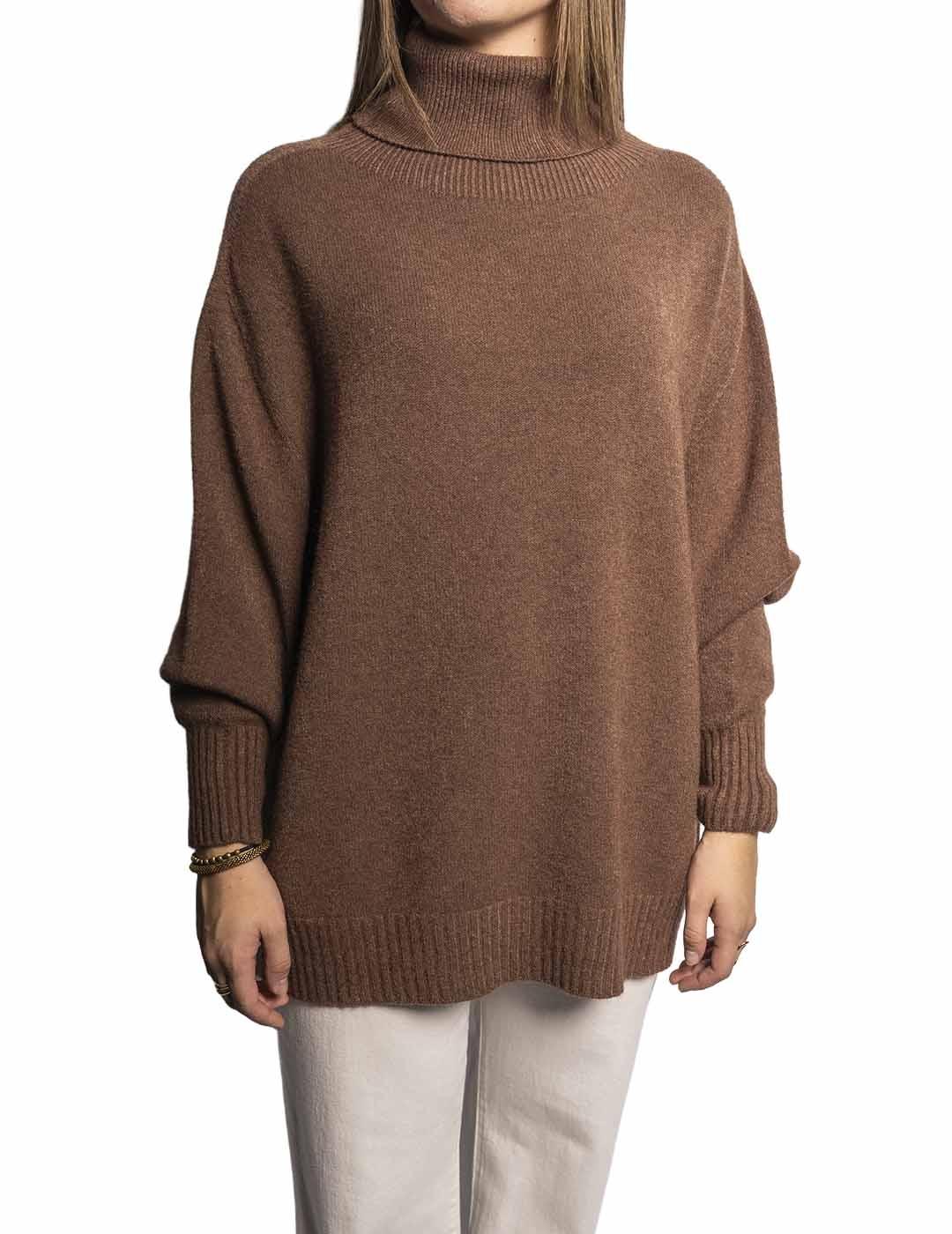 Jersey Carta Libera Over Cisne Marrón