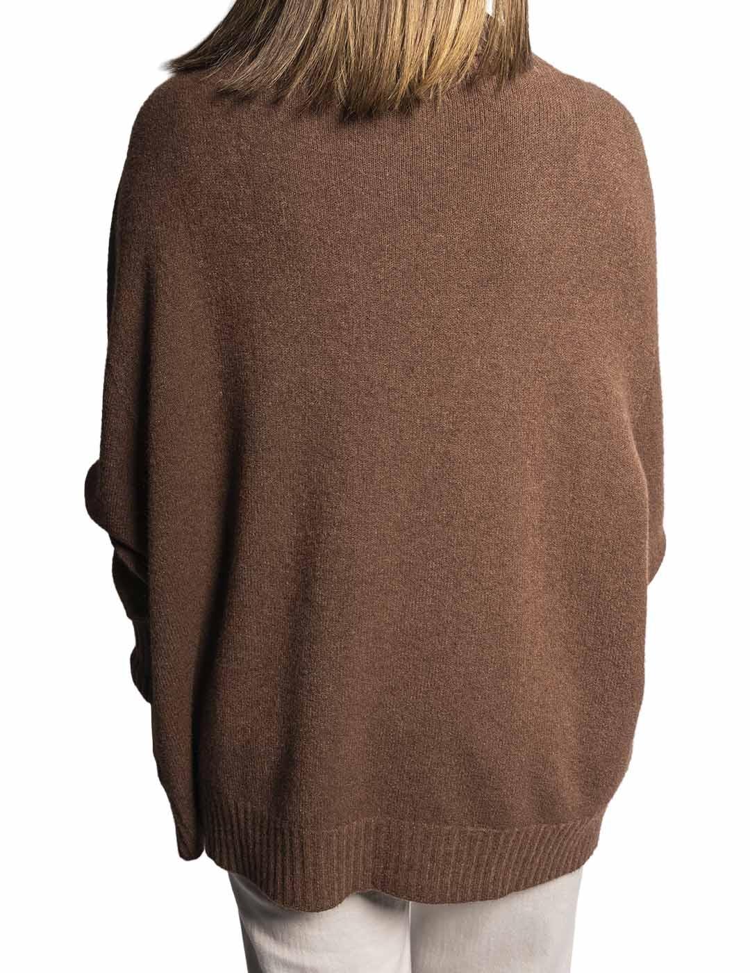 Jersey Carta Libera Over Cisne Marrón