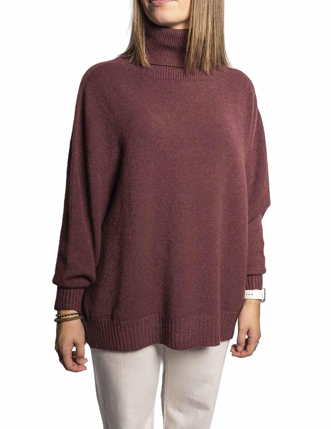 Jersey Carta Libera Over Cisne Marrón