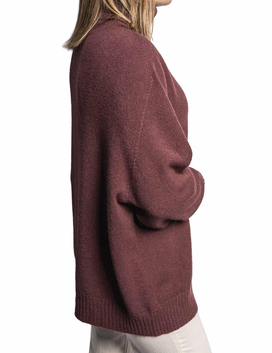 Jersey Carta Libera Over Cisne Burdeos