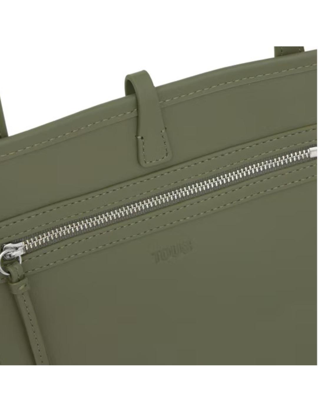 Capazo Tous Mediano Double-Way Manifesto Caqui