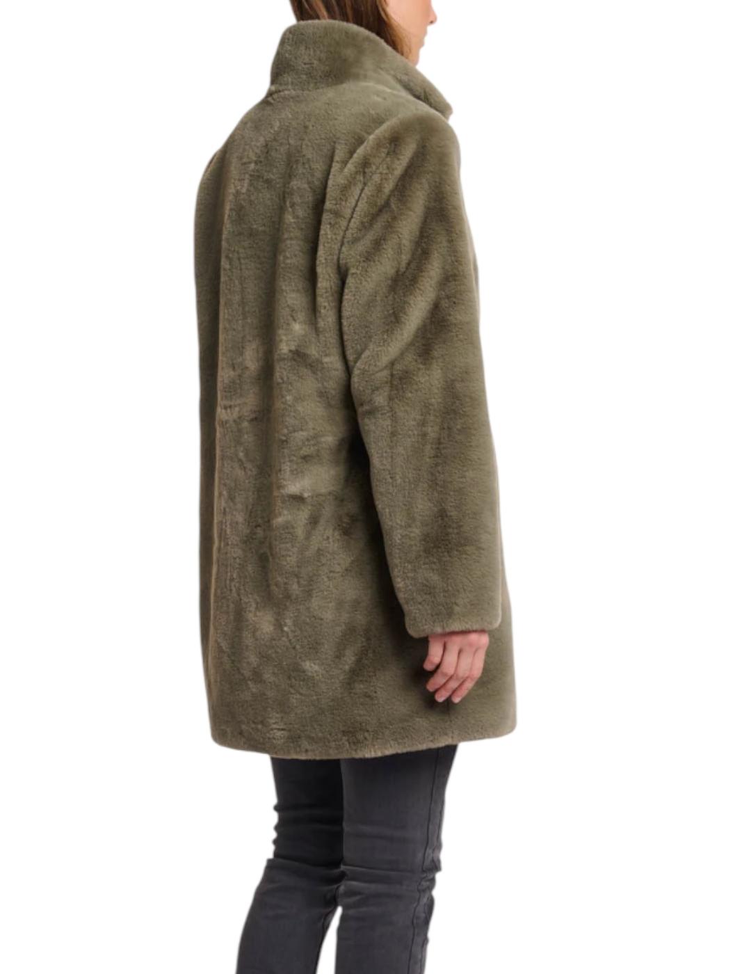 Abrigo Rino&Pelle Corto Pelo Verde