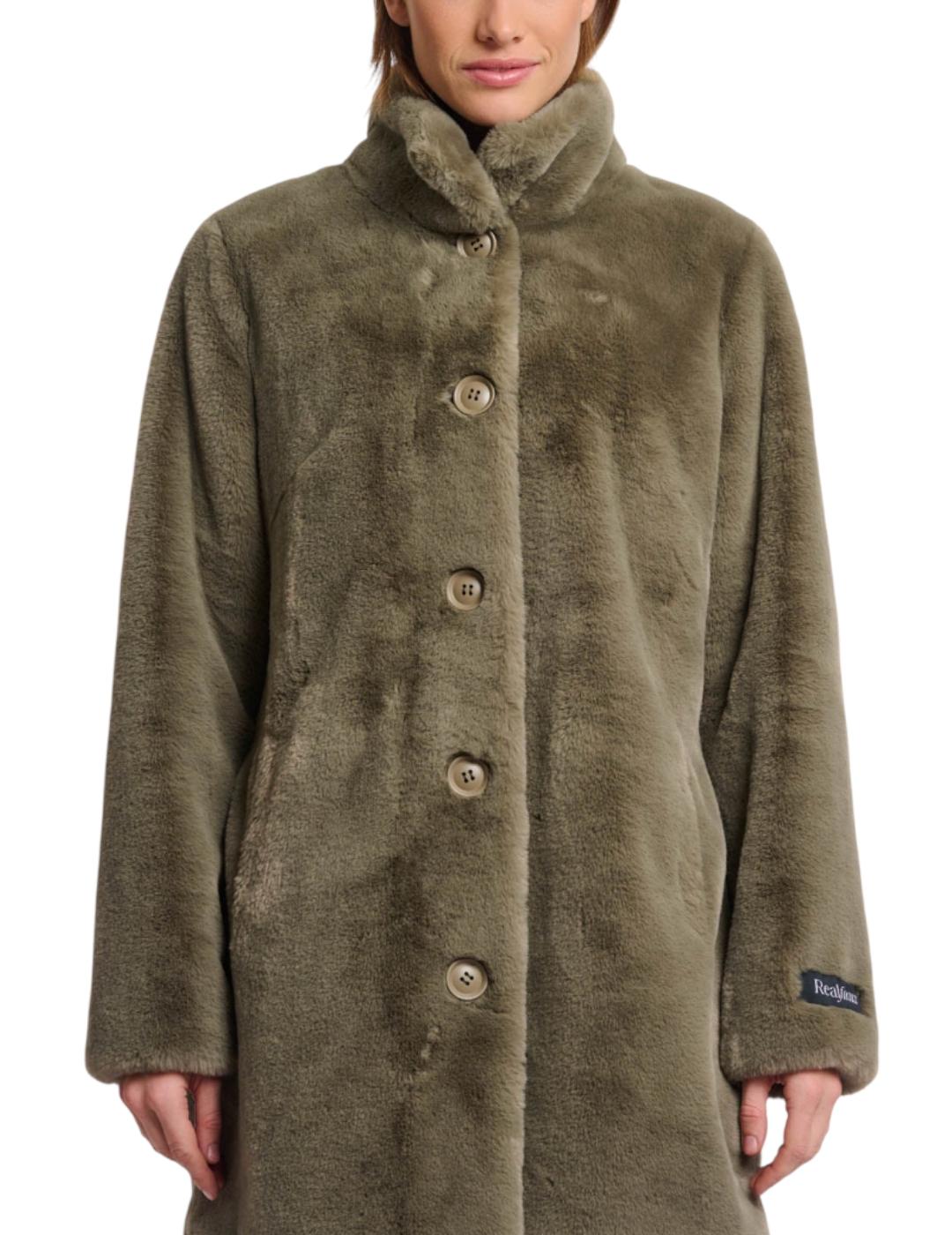 Abrigo Rino&Pelle Corto Pelo Verde