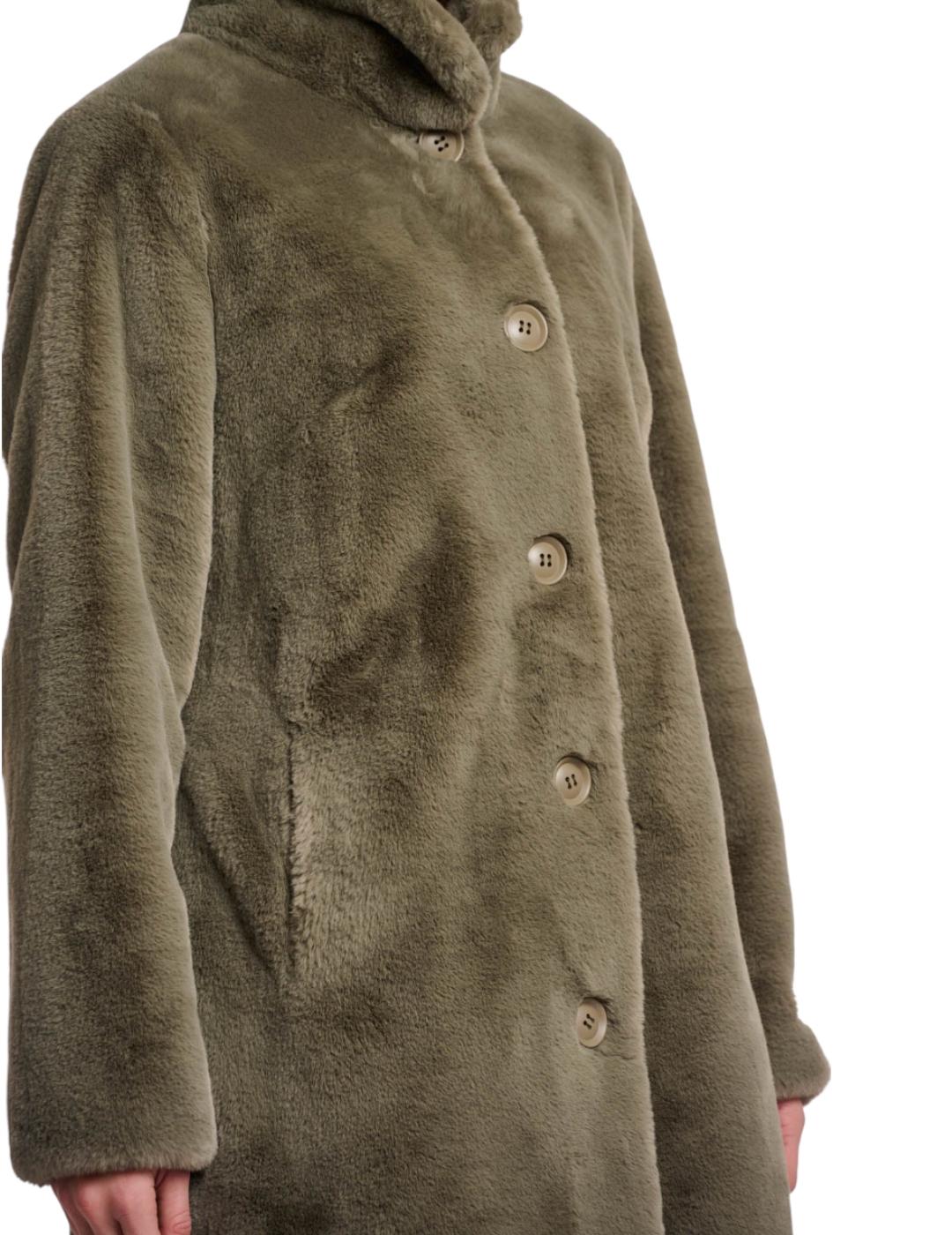 Abrigo Rino&Pelle Corto Pelo Verde