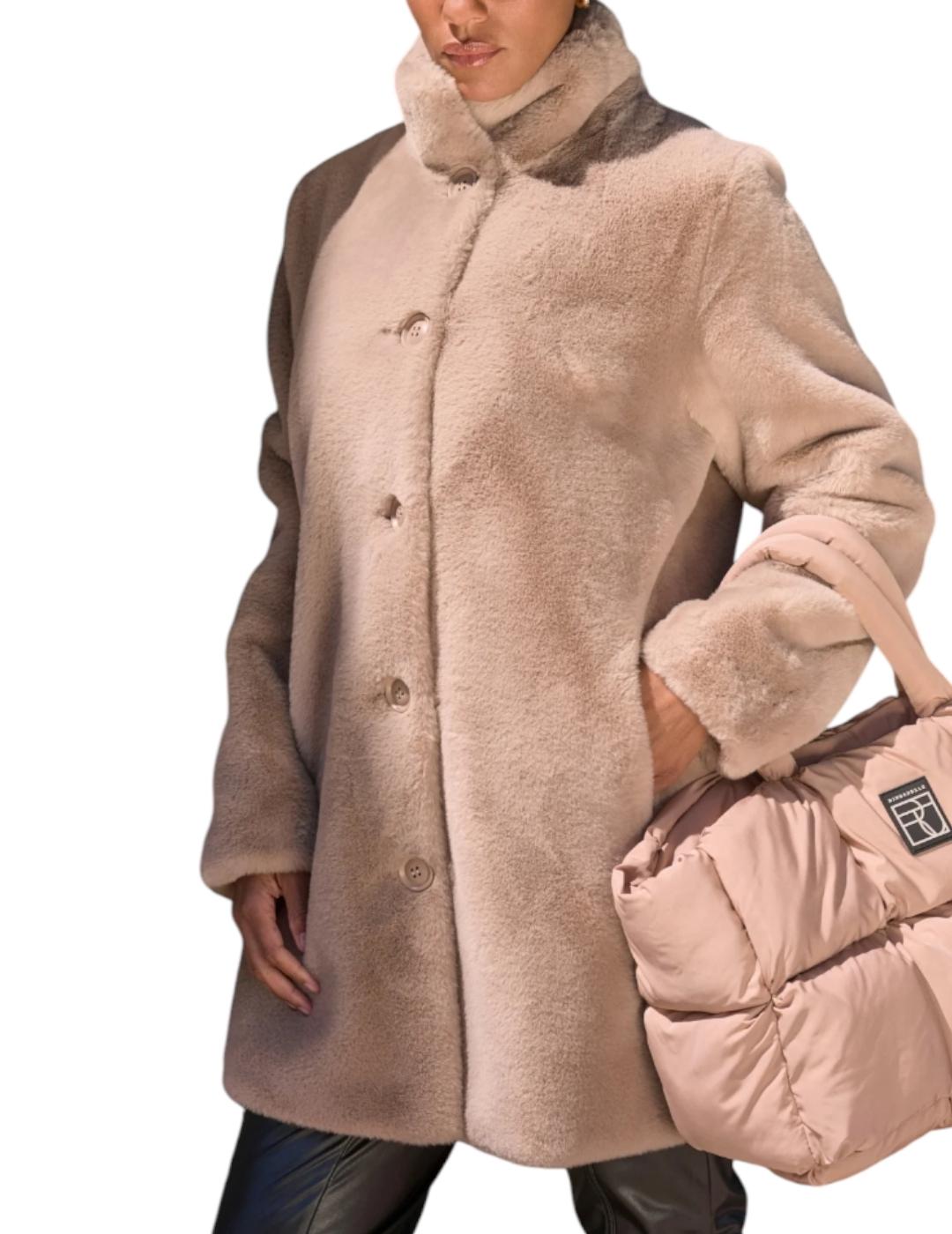 Abrigo Rino&Pelle Corto Pelo Beige