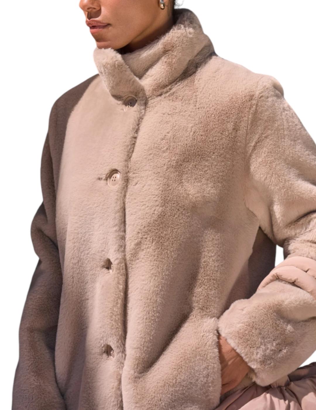 Abrigo Rino&Pelle Corto Pelo Beige