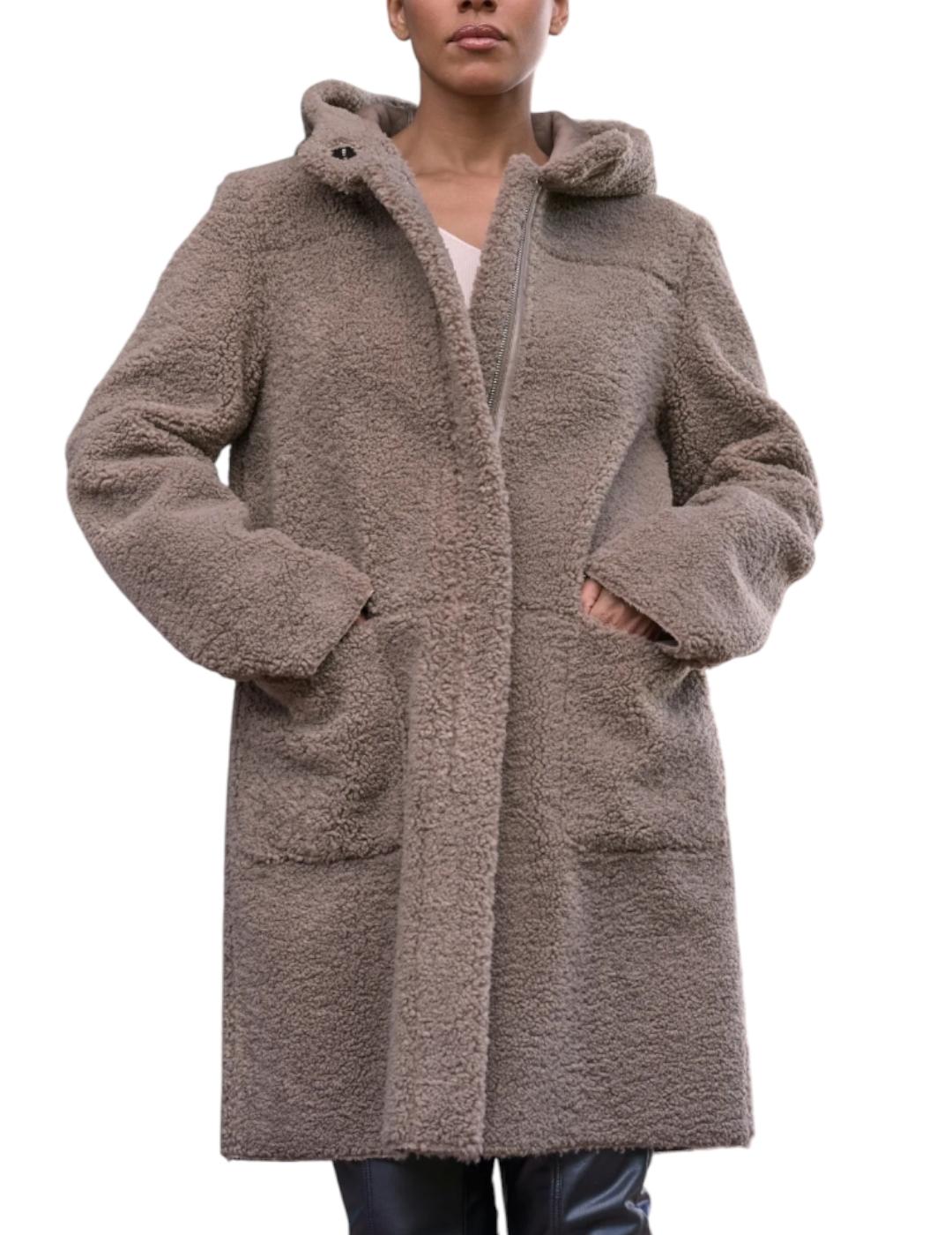 Abrigo Rino&Pelle Reversible Topo