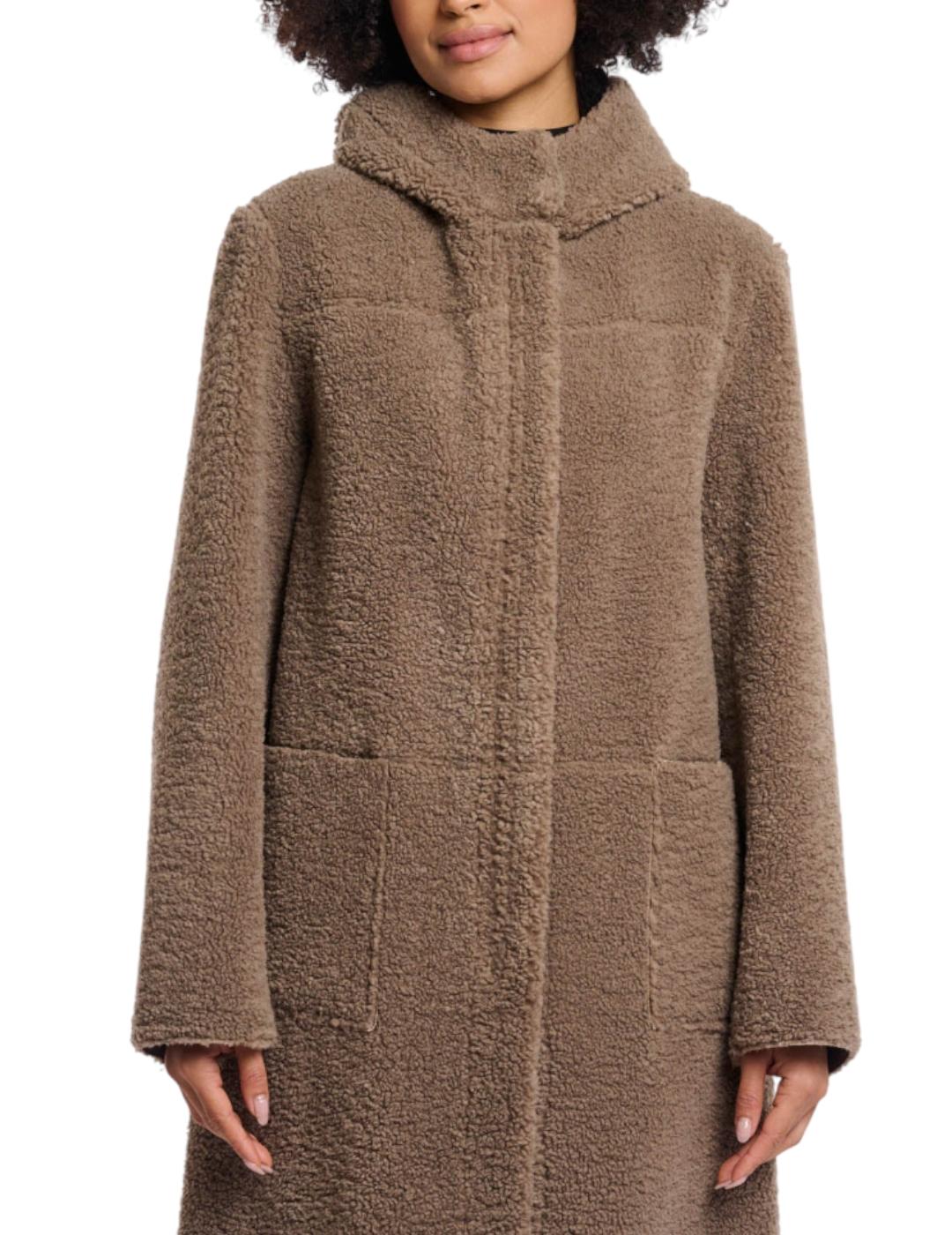 Abrigo Rino&Pelle Reversible Topo