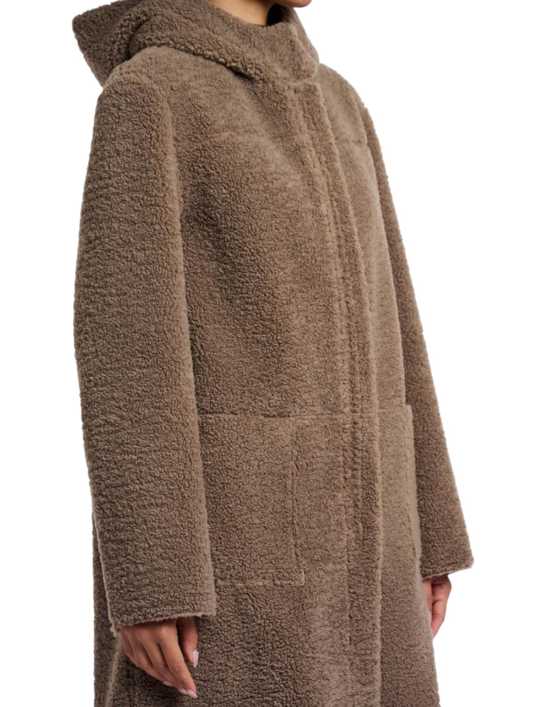 Abrigo Rino&Pelle Reversible Topo