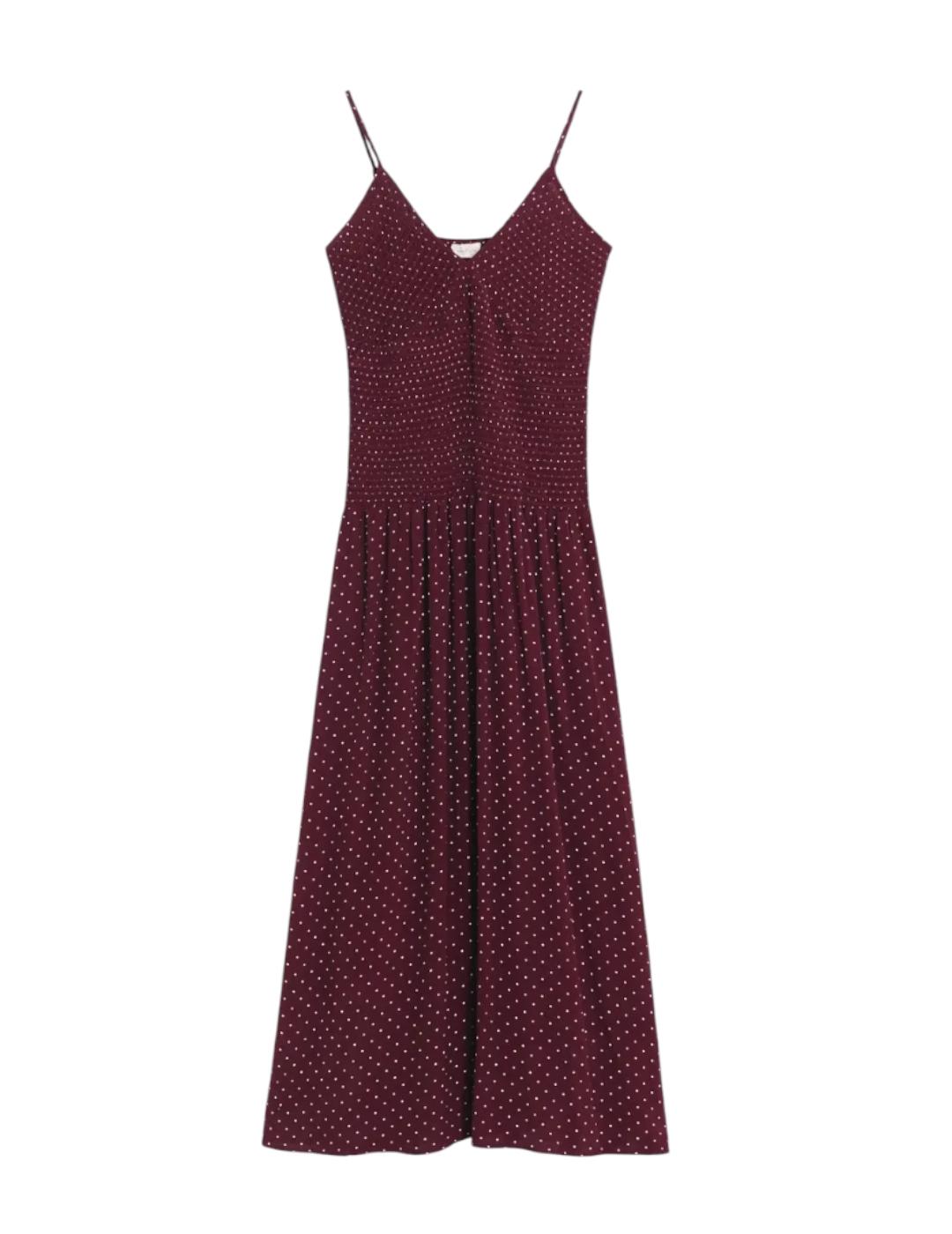 Vestido ese O ese Clementine Burdeos