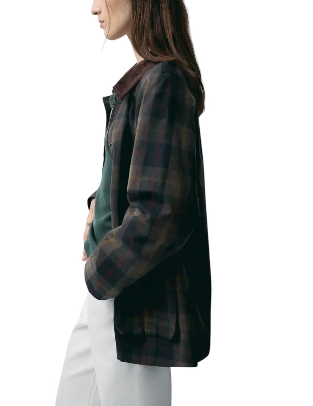 Parka ese O ese Mackenzie Checks Marrón