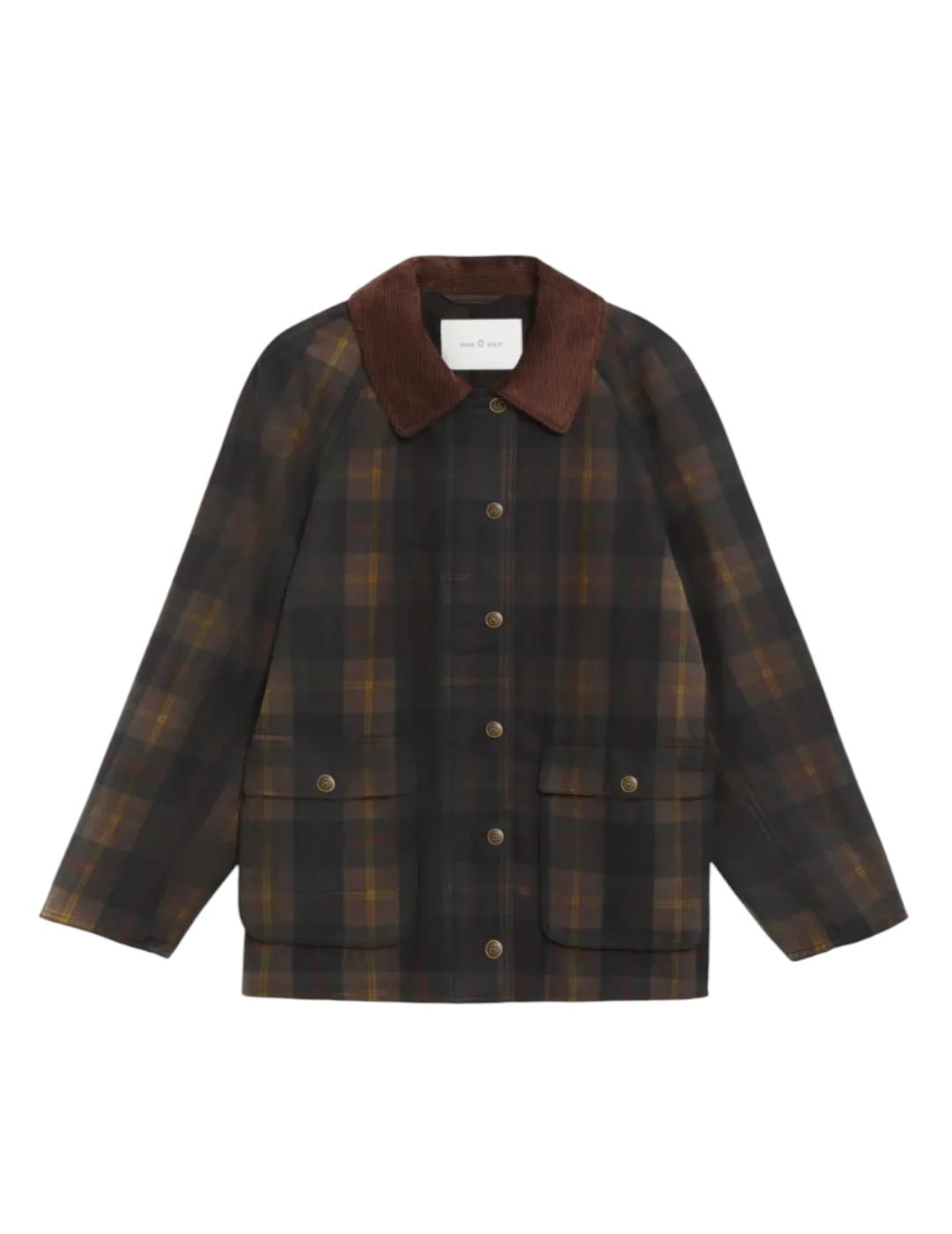 Parka ese O ese Mackenzie Checks Marrón