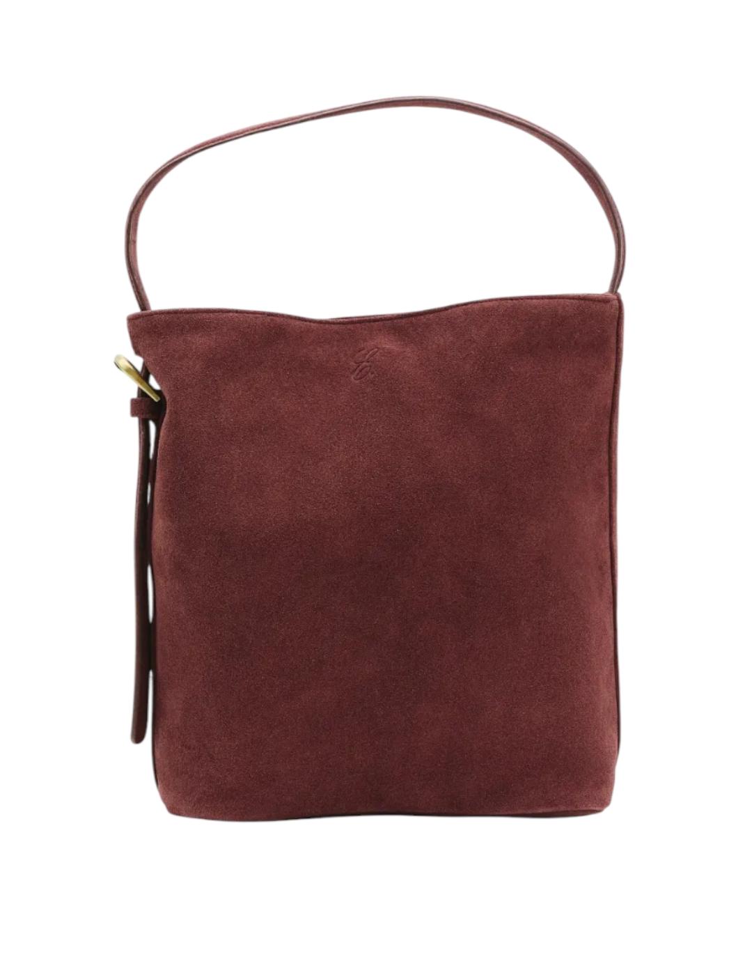 Bolso ese O ese Miranda Suede Burdeos