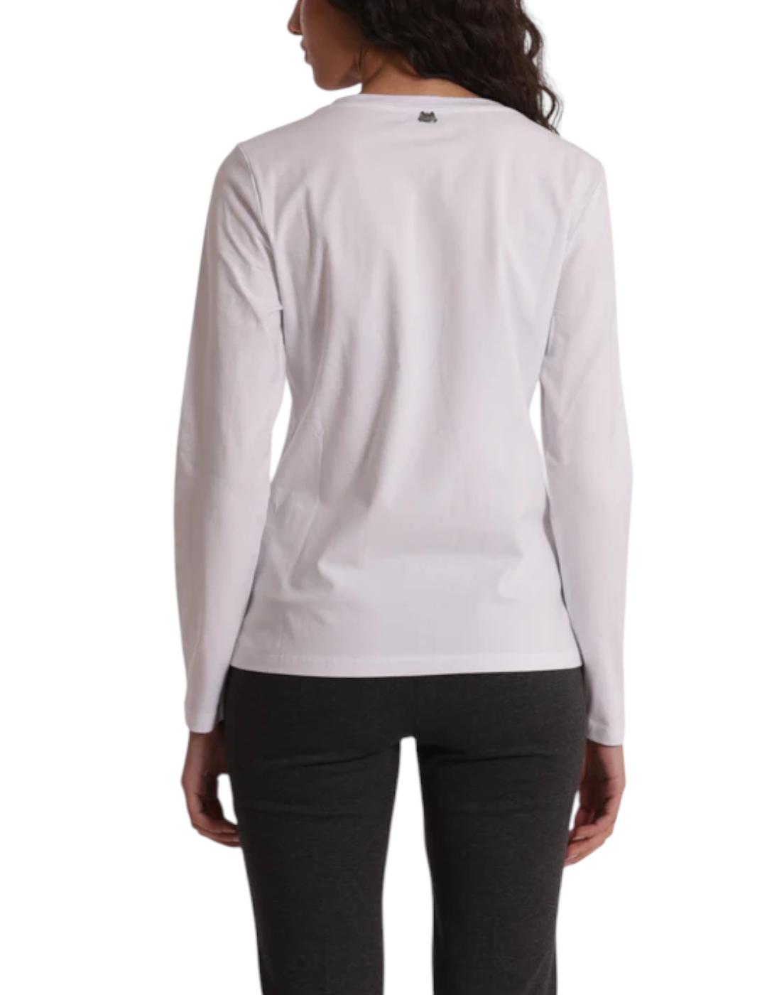 Camiseta Mimi Muà Animal Print Blanco