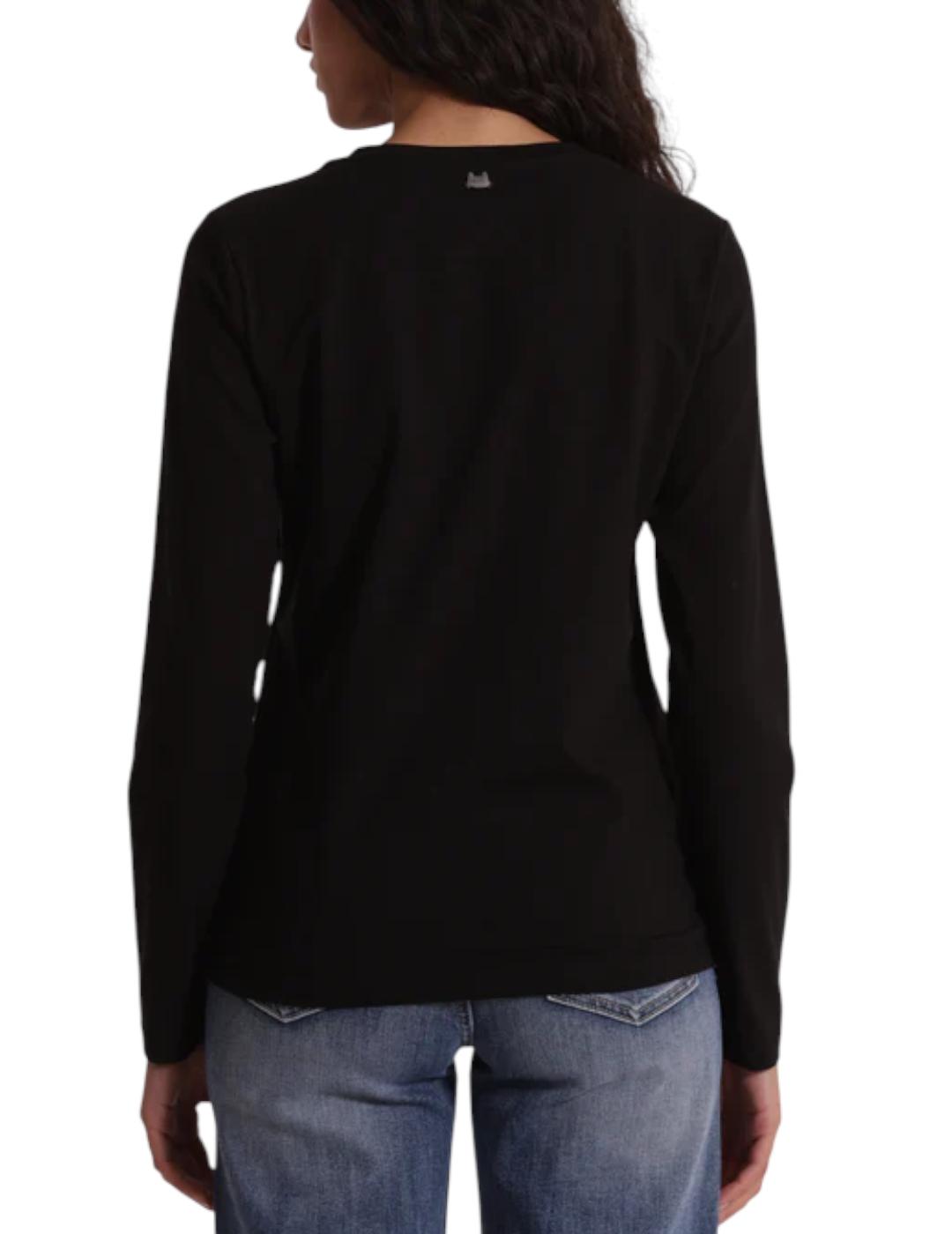 Camiseta Mimi Muà 'Addicted' Negro