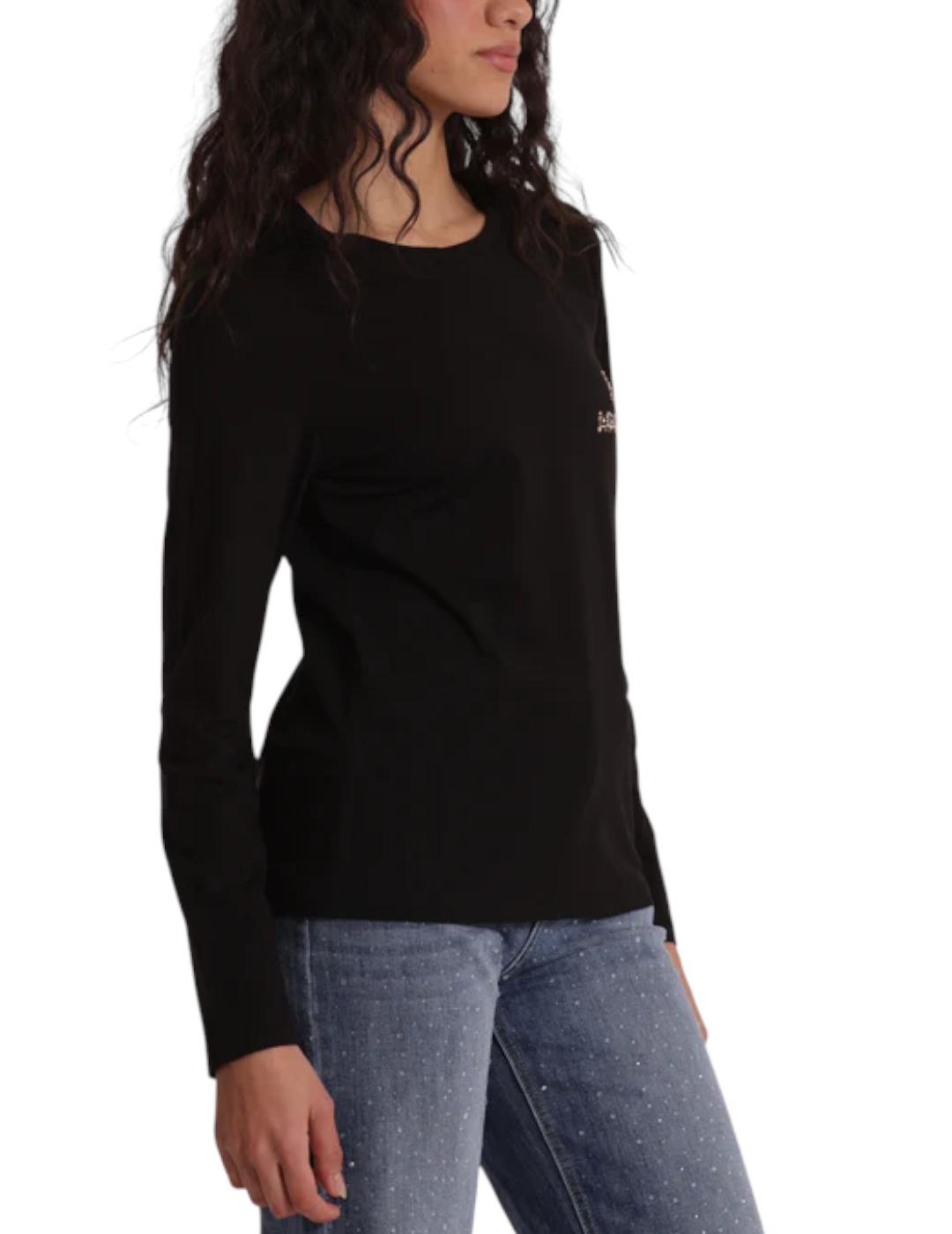 Camiseta Mimi Muà 'Addicted' Negro